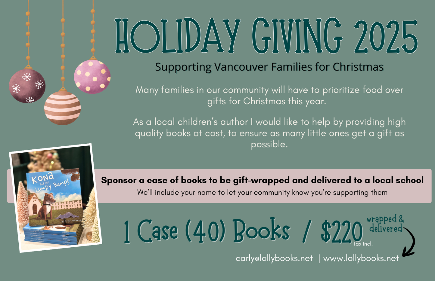 Case of Books for Donation